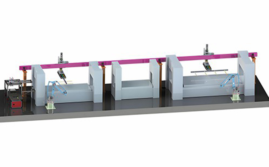 倒掛式桁架連線機械手